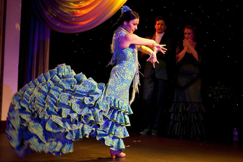 Barcelona, Spain flamenco dancer