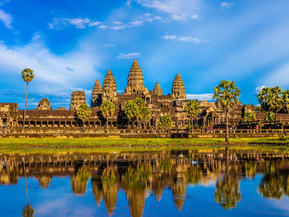 view of Angkor Wat Temple, Cambodia