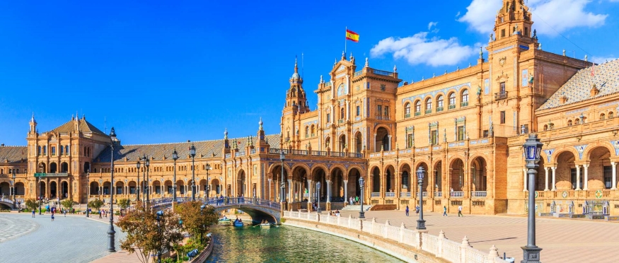 spain intensive cruise: valencia, malaga & seville Map
