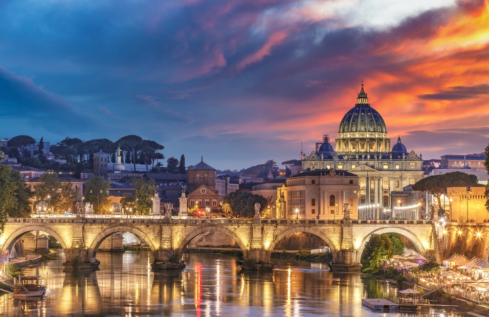 Rome at dusk