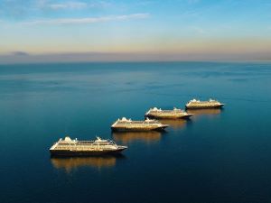 Four Azamara ships at sea